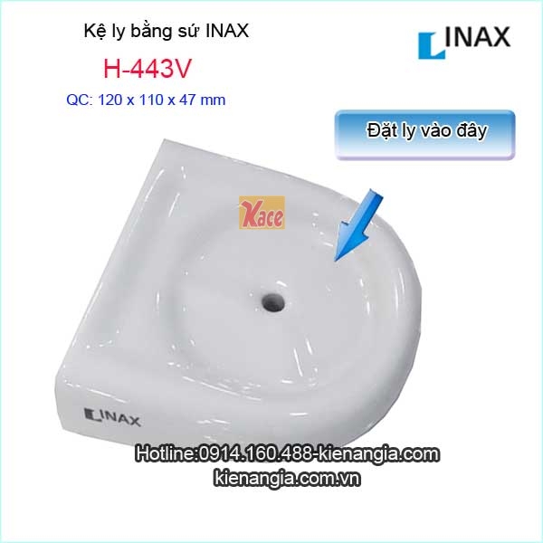 Kệ ly bằng sứ INAX H443V