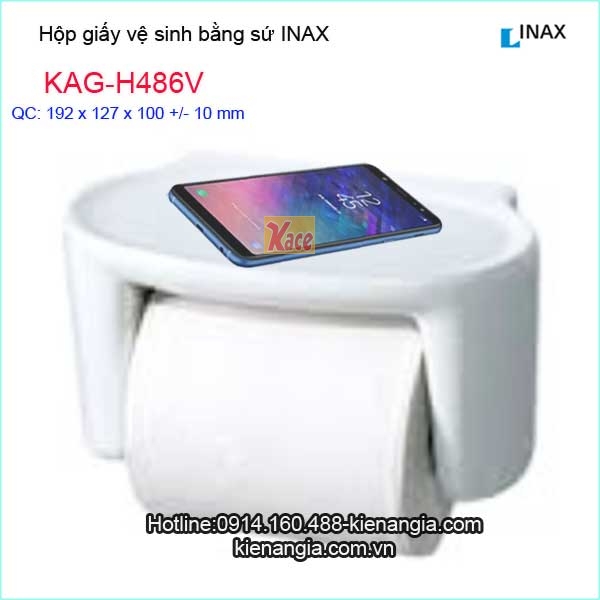 Hộp giấy vệ sinh bằng sứ INAX H486V