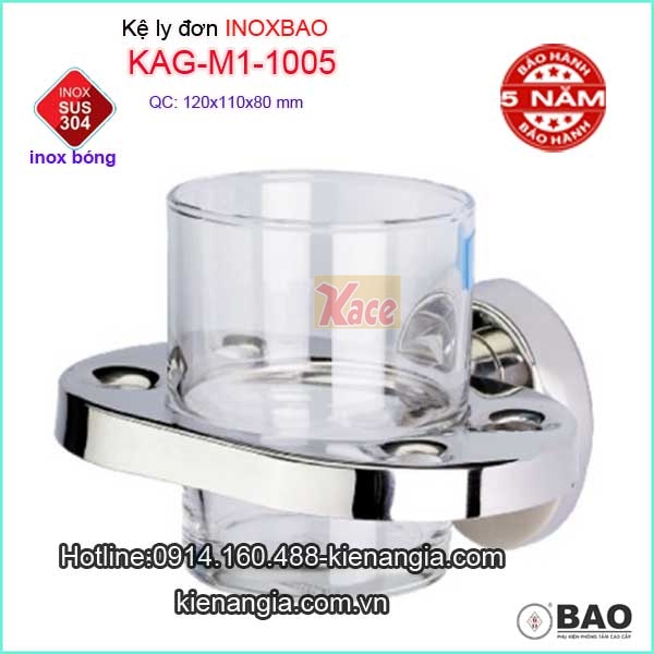 Kệ ly đơn inox Bảo giá phổ thông KAG-M1-1005