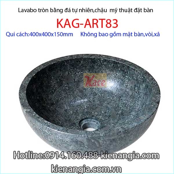 Lavabo tròn mỹ thuật nổi KAG-ART83