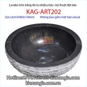 Lavabo đặt bàn đá tự nhiên KAG-ART202
