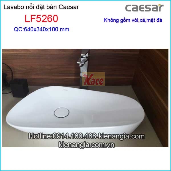 Lavabo nổi đặt bàn Caesar LF5260