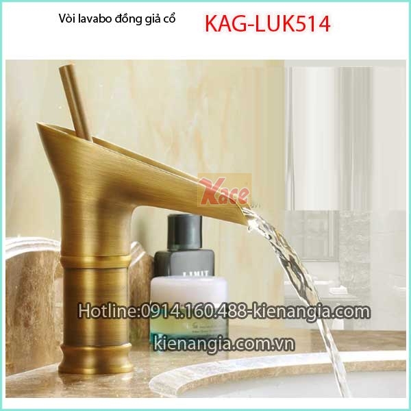 Vòi lavabo đồng giả cổ KAG-LUK514