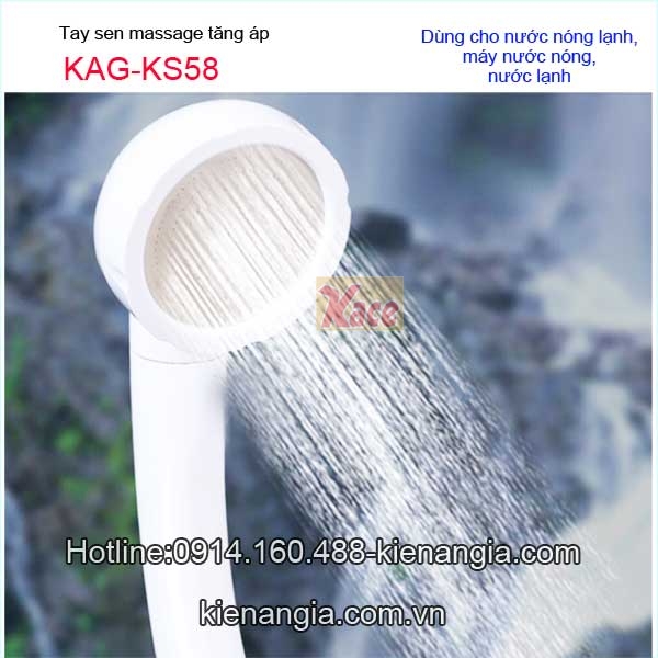 Vòi sen tăng áp bằng nhựa ABS KAG-KS58
