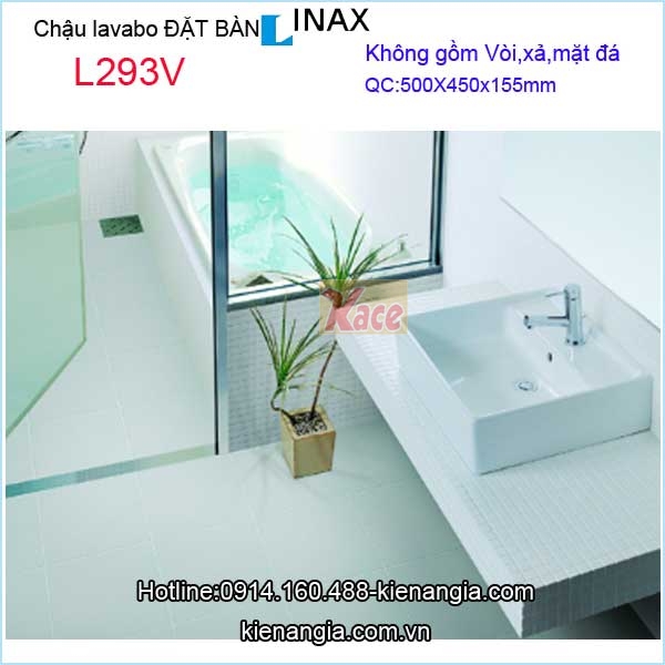 Chau-lavabo-vuong-dat-ban-Inax-L293V-2