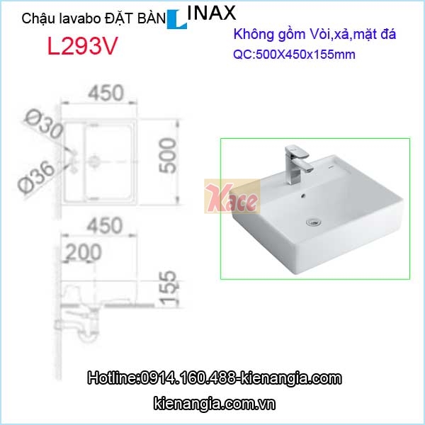 Chau-lavabo-vuong-dat-ban-Inax-L293V-1