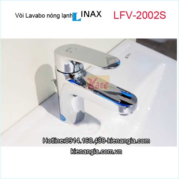 Vòi chậu lavabo nóng lạnh Inax LFV-2002S