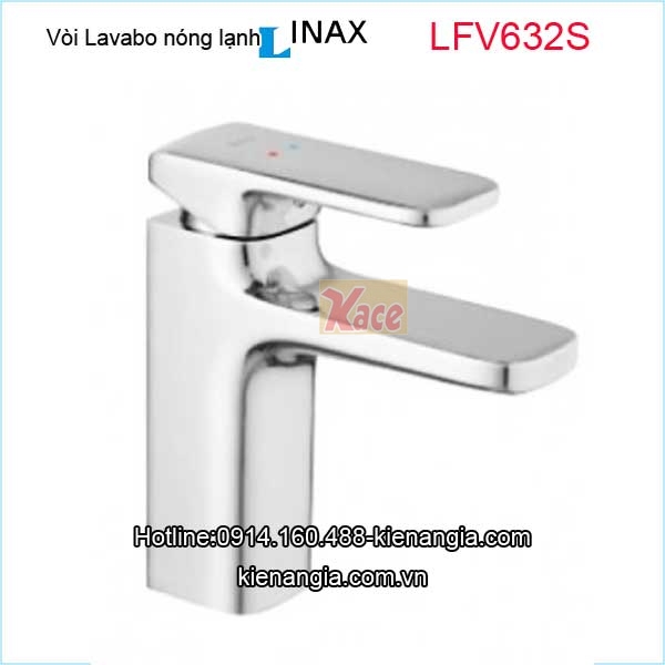 Vòi chậu lavabo nóng lạnh Inax LFV-632S