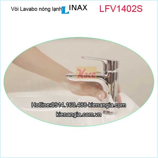 Vòi chậu lavabo nóng lạnh Inax LFV-1402S
