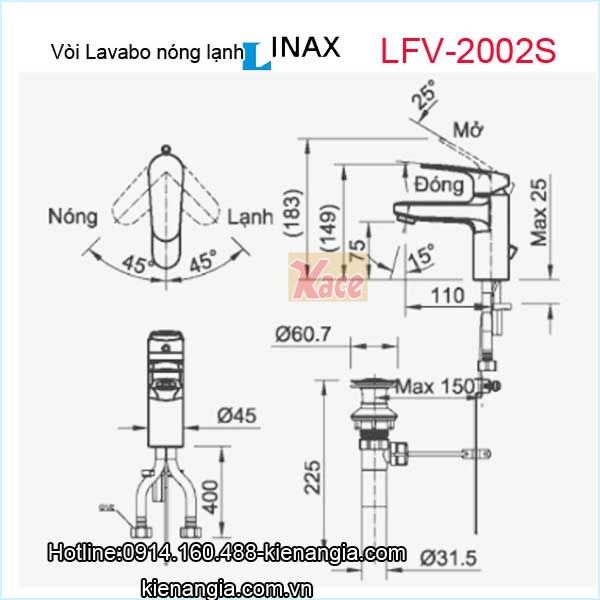 Voi-chau-lavao-nong-lanh-Inax-LFV-2002S-2