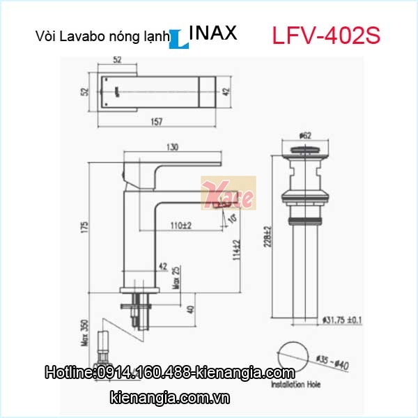 Voi-chau-lavao-nong-lanh-Inax-LFV-402S-1