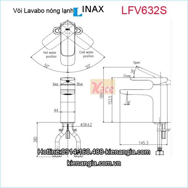 Voi-chau-lavao-nong-lanh-Inax-LFV-632S-1