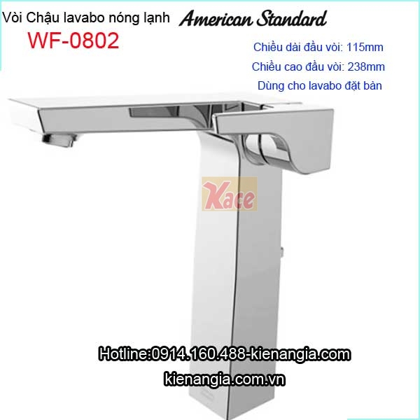Vòi chậu đặt bàn,vòi lavabo cao American Standard  WF-0802