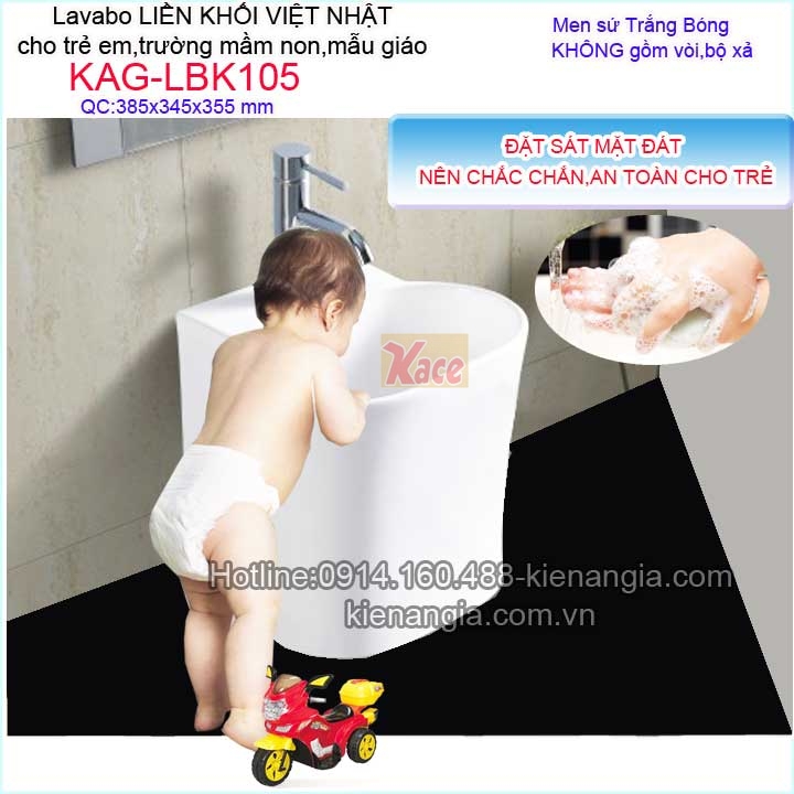 Chậu lavabo rửa mặt cho trẻ em IMEX-KAG-LBK105