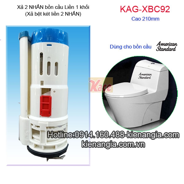 Xả 2 nhấn thông minh bệt két liền cao phổ biến 21cm KAG-XBC92
