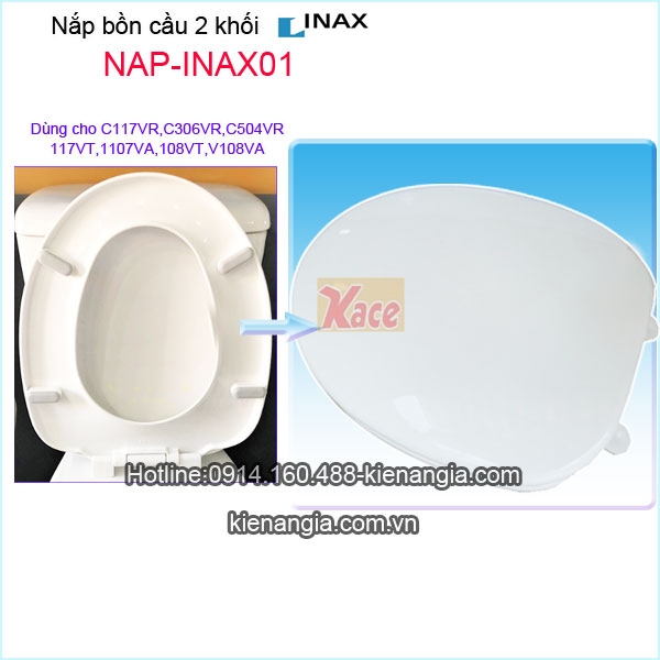 Nắp bồn cầu INAX chính hãng NAP-INAX01