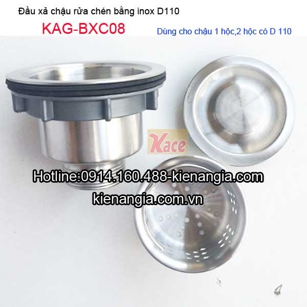 KAG-BCX08-Dau-xa-inox-D110-chau-rua-chen-nhap-khau-KAG-BCX08