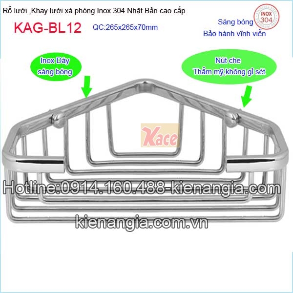 KAG-BL12-Khay-luoi-xa-phong-goc-inox-sus304-Nhat-Ban-KAG-BL12-11
