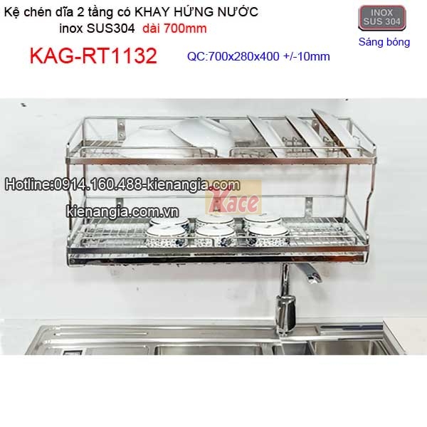 KAG-RT1132-Ke-inox-sus304-2-tang-chen-dia-co-khay-hung-nuoc-700-KAG-RT1132-2