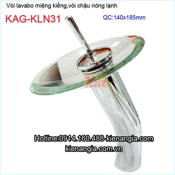 Vòi lavabo nóng lạnh miệng kiếng KAG-KLN31