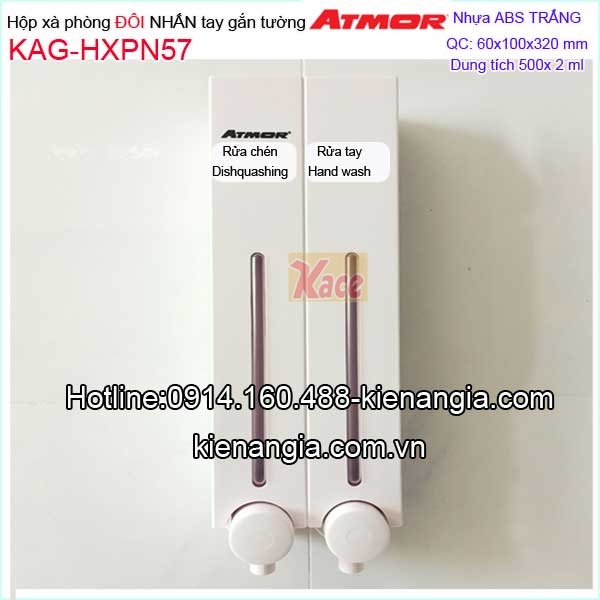 KAG-HXPN57-Hop-xa-phong-nhua-2-hoc-gan-tuong-nhan-tay-TRANG-500-ATMOR-KAG-HXPN57-01