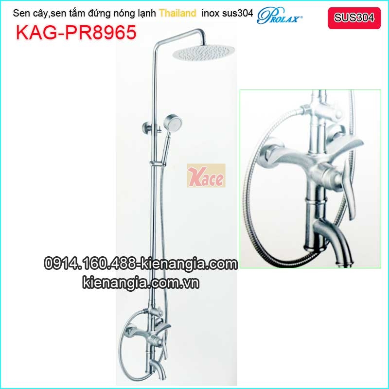 Sen tắm đứng nóng lạnh inox sus304 Thailand Prolax-KAG-PR8965