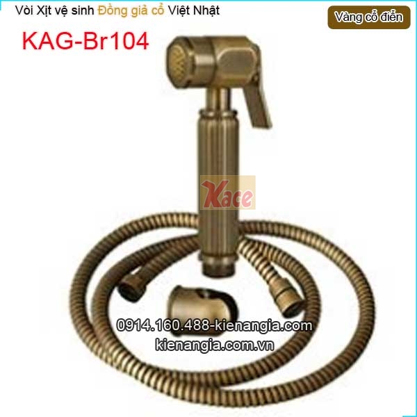 Vòi xịt vệ sinh đồng giả cổ KAG-Br104