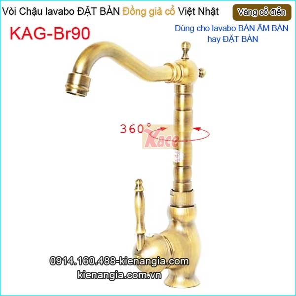 KAG-Br90-Voi-chau-lavabo-DAT-BAN-cach-dieu-vang-dong-co-dien-KAG-B90