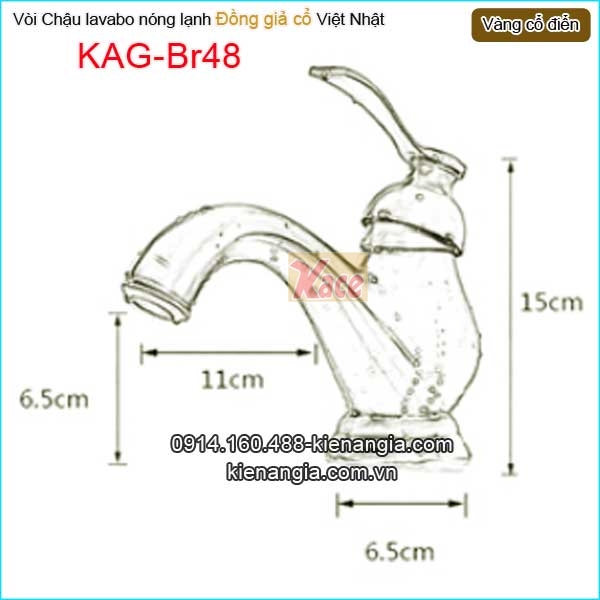 KAG-Br48-Voi-chau-lavabo-nong-lanh-dong-vang-gia-co-KAG-Br48-TSKT
