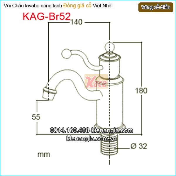 KAG-Br52-Voi-chau-lavabo-nong-lanh-dong-vang-gia-co-KAG-Br52-tskt