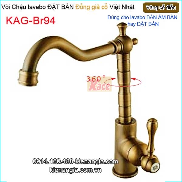 KAG-Br94-Voi-chau-lavabo-DAT-BAN-cach-dieu-vang-dong-co-dien-KAG-B94