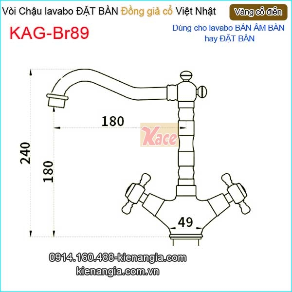 KAG-Br89-Voi-chau-lavabo-DAT-BAN-cach-dieu-vang-dong-co-dien-KAG-B89-tskt