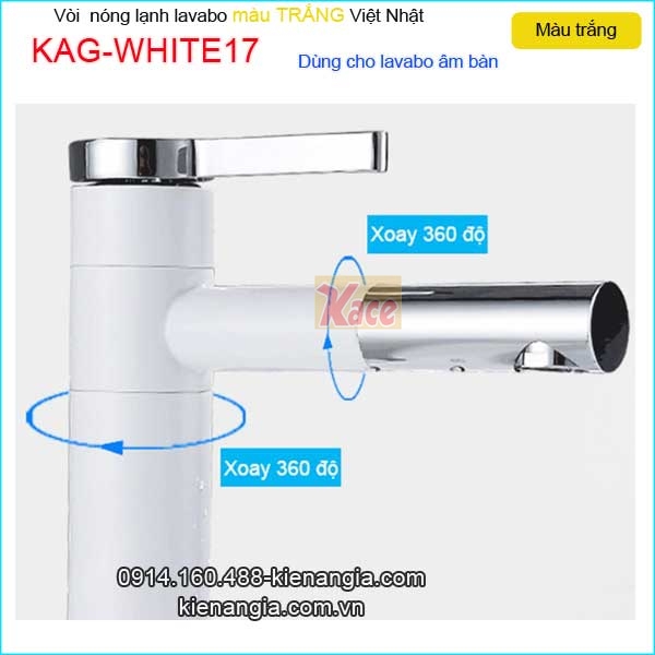 KAG-WHITE17-Voi-su-Lavabo-20cm-nong-lanh-TRANG-KAG-WHITE17-1
