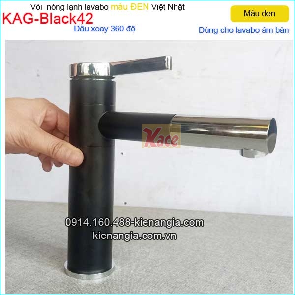 KAG-Black42-Voi-su-Lavabo-20cm-nong-lanh-Den-KAG-Black42-2