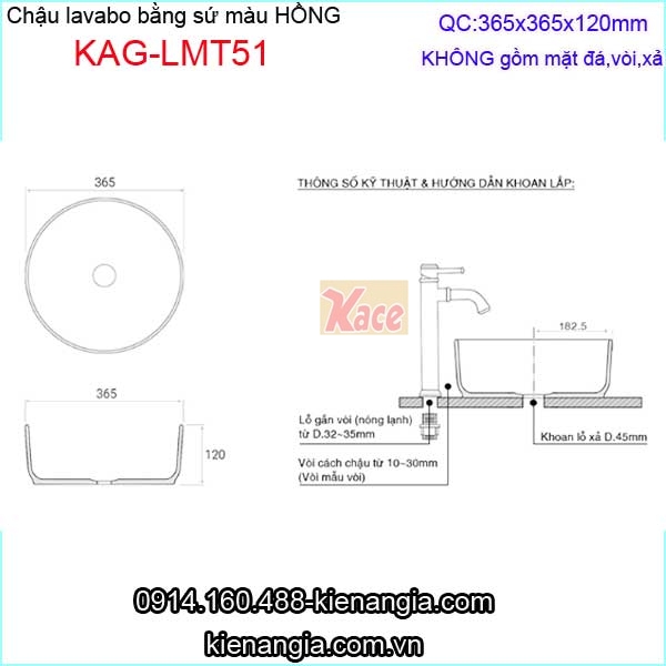 KAG-LMT51-Chau-lavabo-tron-su-mau-hong-KAG-LMT51-tskt