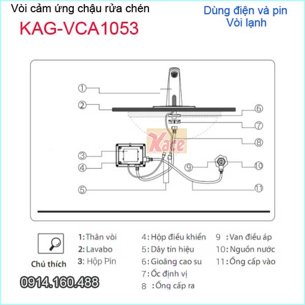 KAG-VCA1053-LAP-DAT-Voi-cam-ung-voi-chau-rua-chen-tu-dong-KAG-VCA1053