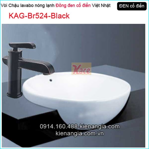 KAG-Br524-Black-Voi-dong-den-co-dien-lavabo-nong-lanh-KAG-Br524-Black-1