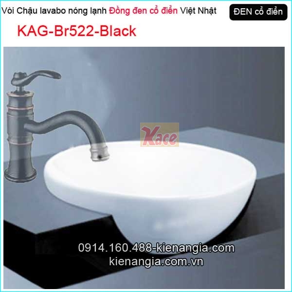 KAG-Br522-Black-Voi-dong-den-co-dien-lavabo-nong-lanh-KAG-Br522-Black-1