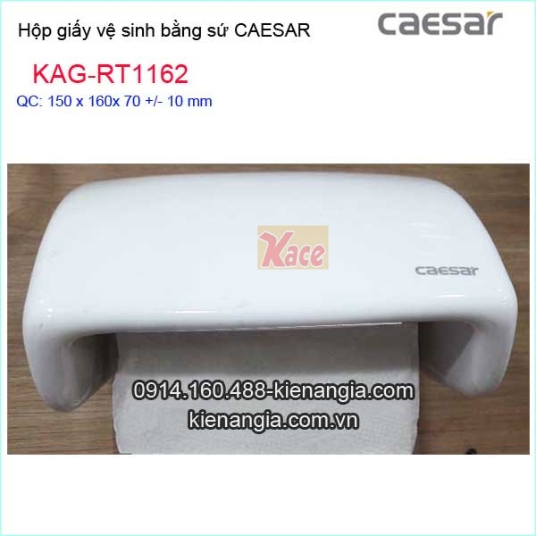 Hộp giấy vệ sinh bằng sứ Caesar-KAG-RT1162