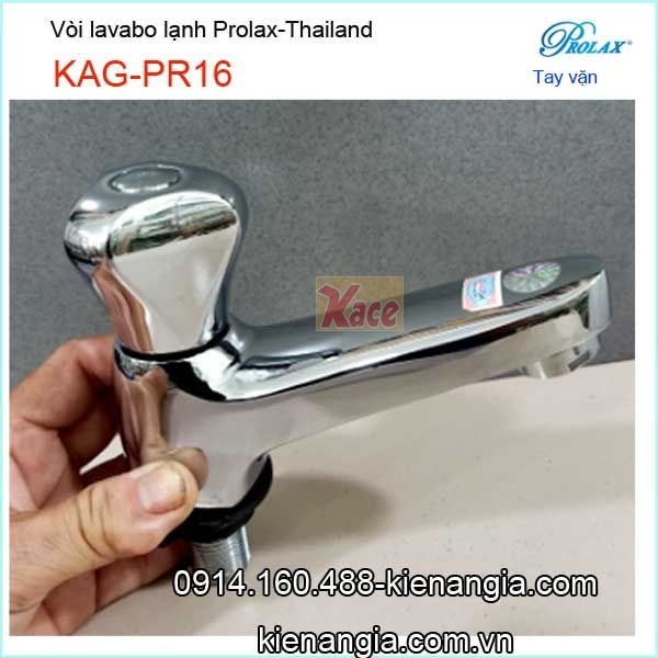 Vòi lavabo lạnh tay vặn Prolax-Thailand-KAG-PR16