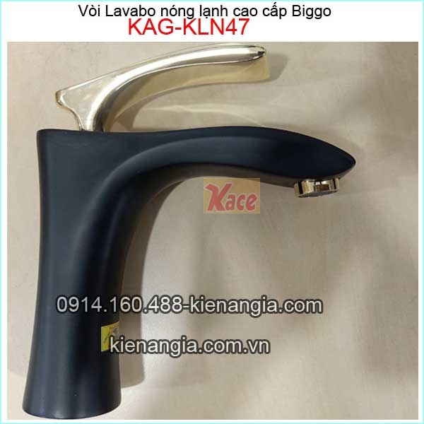 KAG-KLN47-Voi-lavabo-nong-lanh-20cm-den-vang-BIGGO-KAG-KLN47