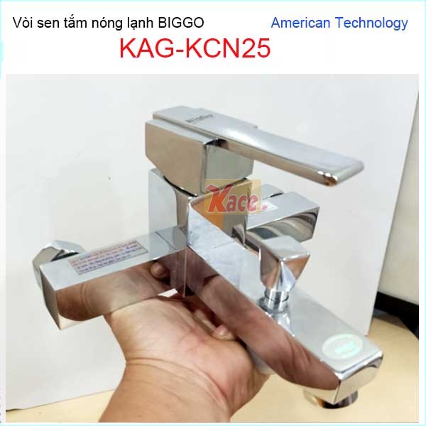 Vòi sen tắm nóng lạnh vuông Biggo KAG-KCN25