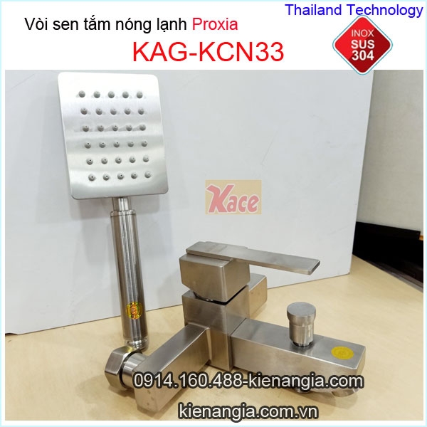 Vòi sen tắm nóng lạnh inox 304 Proxia-Thailand KAG-KCN33