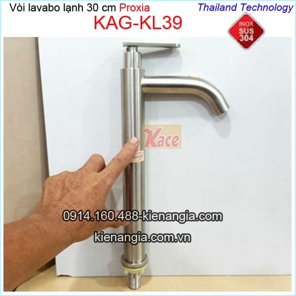 Vòi lavabo 30cm sus 304 Proxia-Thailand KAG-KL39