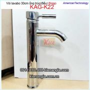 Vòi lavabo đặt bàn ống điếu 30cm Biggo KAG-KL22