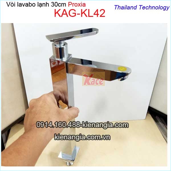 Vòi lavabo vuông đặt bàn 30cm Proxia  KAG-KL42