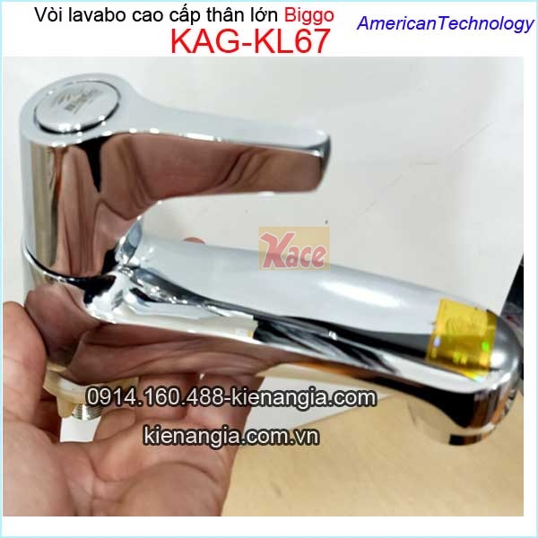 Vòi lavabo tay gạt  thân lớn Biggo KAG-KL67