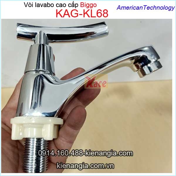 Vòi lavabo lạnh tay gạt cao cấp Biggo KAG-KL68