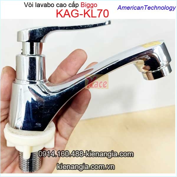 Vòi lavabo lạnh tay gạt cao cấp Biggo KAG-KL70