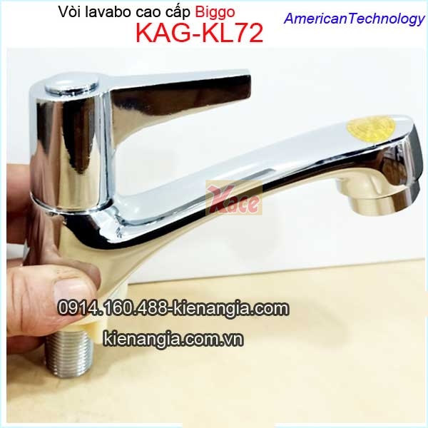 Vòi lavabo lạnh tay gạt cao cấp Biggo KAG-KL72